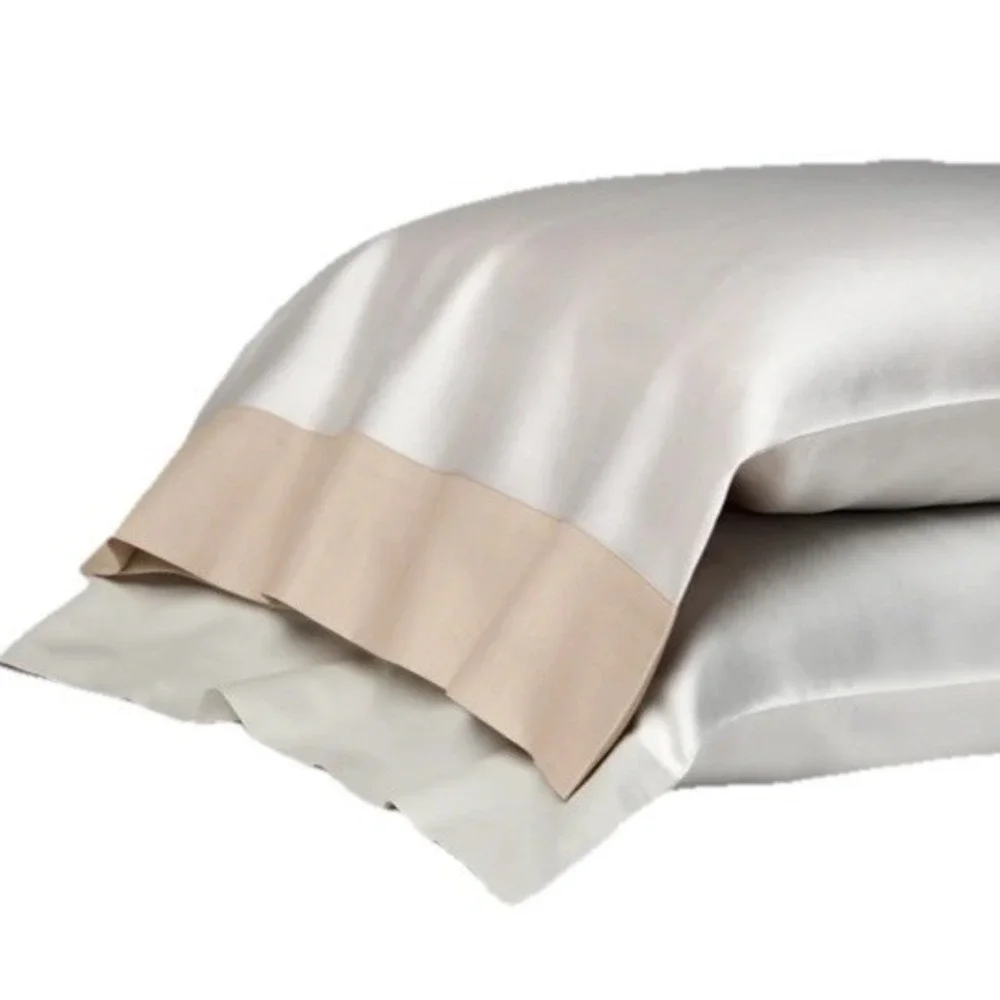 SFERRA Luxury Larro 2600‎ Beige Standard Pillowcase Set of Two 22x33